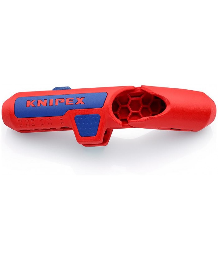 K169501SB-Knipex Универсален инструмент за заголване на кабели - NYY, коаксиални и LAN ErgoStrip